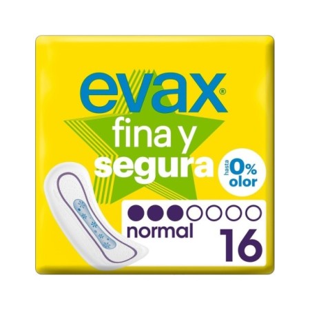 COMPRESA EVAX FINA Y SEGURA NORMAL S/ALAS 16UDS