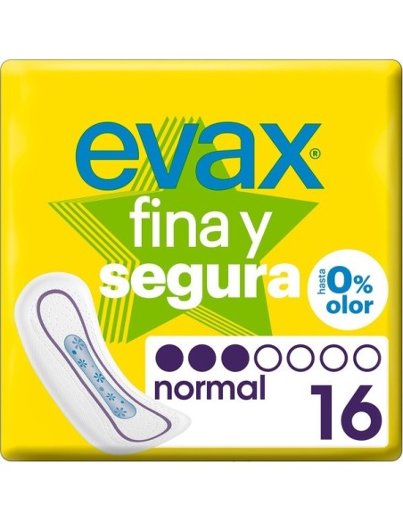 COMPRESA EVAX FINA Y SEGURA NORMAL S/ALAS 16UDS
