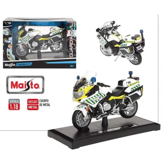 MOTO BMW GUARDIA CIVIL TRAFICO R1200 "MAISTO" METAL 1:18