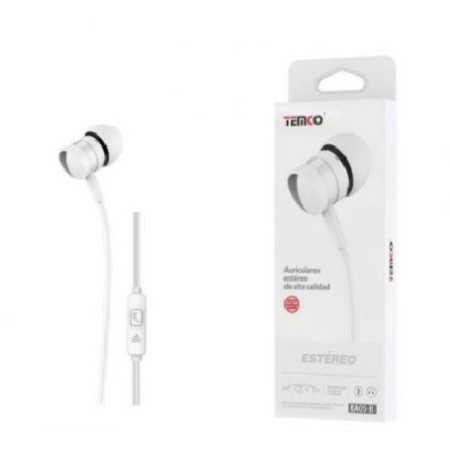 AURICULARES CON CABLE + MICRO BLANCO 1,2M EA05 C/10