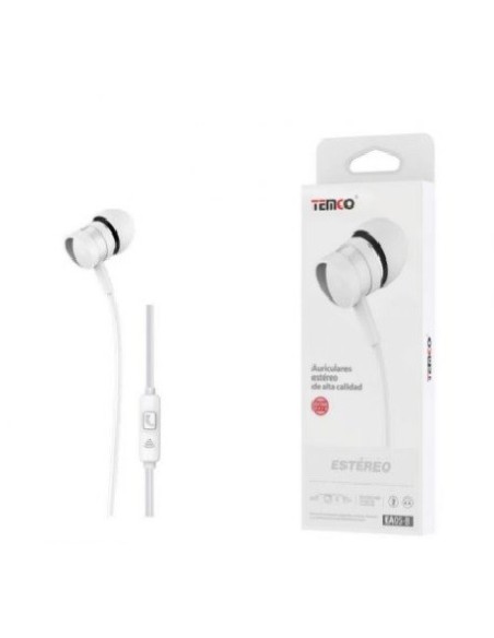 AURICULARES CON CABLE + MICRO BLANCO 1,2M EA05 C/10