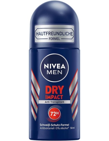 DESODORANTE ROLLON NIVEA HOMBRE DRY IMPACT 50ML
