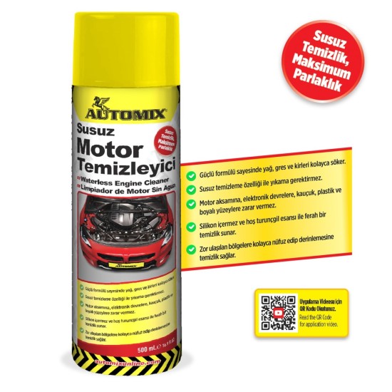 LIMPIADOR DE MOTORES SIN AGUA EN SPRAY 500ML AUTOMIX