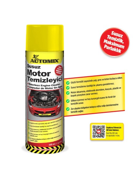 LIMPIADOR DE MOTORES SIN AGUA EN SPRAY 500ML AUTOMIX