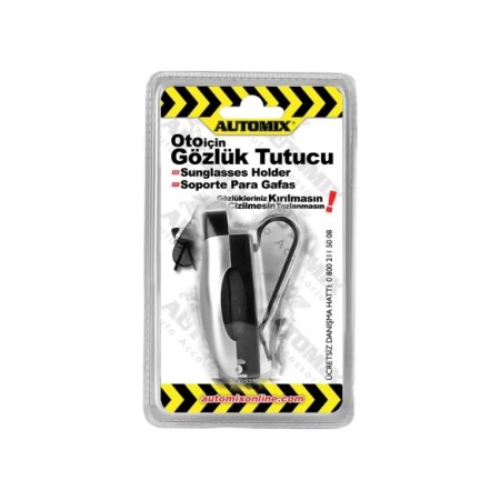 SOPORTE PORTAGAFAS CON CLIP PARA VISERA AUTOMIX