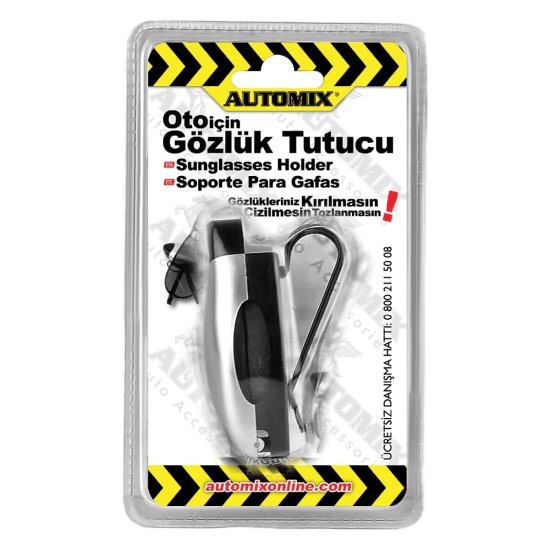 SOPORTE PORTAGAFAS CON CLIP PARA VISERA AUTOMIX