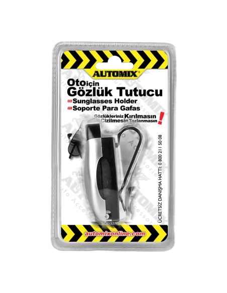 SOPORTE PORTAGAFAS CON CLIP PARA VISERA AUTOMIX