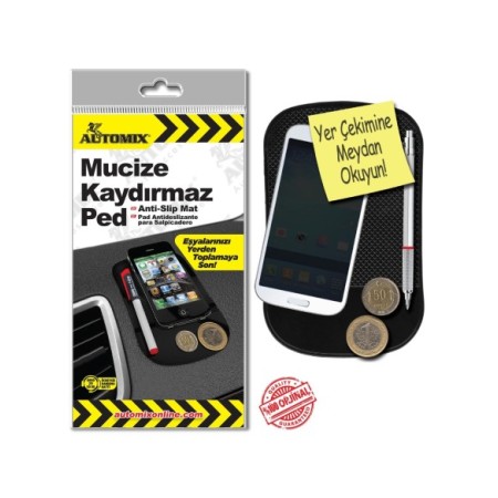 ALFOMBRA ANTIDESLIZANTE DE SALPICADERO 8.5X14CM EXP.24UDS AUTOMIX