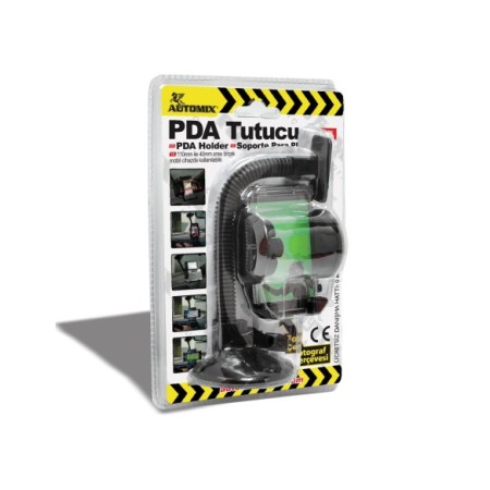 SOPORTE DE TELEFONO TIPO PINZA 3 PUNTOS BASE VENTOSA AUTOMIX C/10