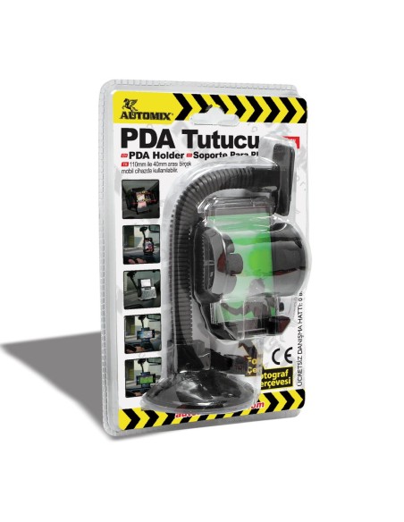 SOPORTE DE TELEFONO TIPO PINZA 3 PUNTOS BASE VENTOSA AUTOMIX C/10