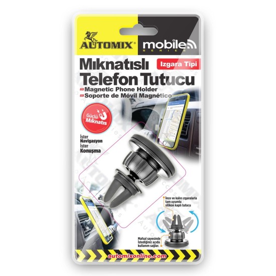 SOPORTE DE TELEFONO PARA REJILLA MAGNETICO AUTOMIX