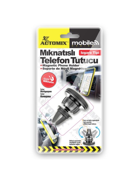 SOPORTE DE TELEFONO PARA REJILLA MAGNETICO AUTOMIX