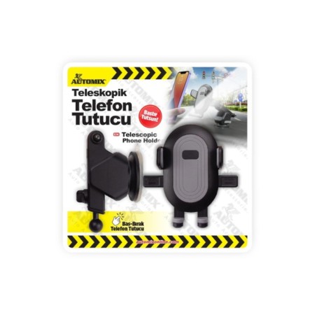 SOPORTE DE TELEFONO CON VENTOSA TIPO PINZA 3 PUNTOS AUTOMIX