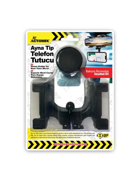 SOPORTE DE TELEFONO PARA RETROVISOR INTERIOR MAGNETICO AUTOMIX
