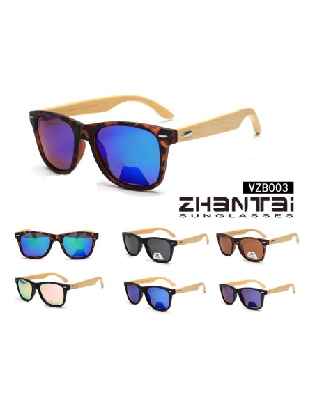 GAFA DE SOL POLARIZADA M40 PATILLA MADERA MONTURA RASGADA VZB003