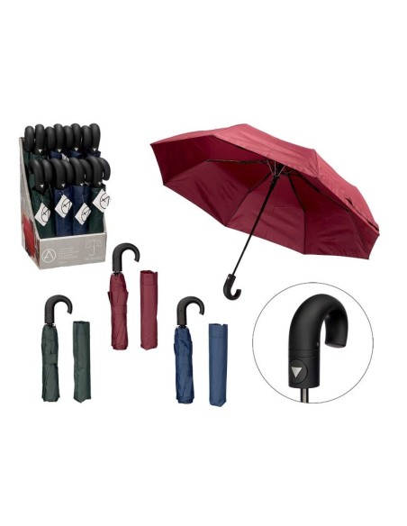 PARAGUAS PLEGABLE RECTO AUTOMATICO COLORES SURTIDOS EXP.16UDS