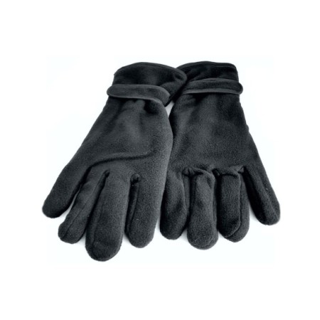 GUANTE POLAR CON CIERRE COLOR NEGRO