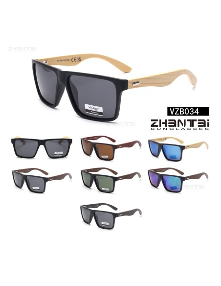 GAFA DE SOL POLARIZADA M52 PATILLA MADERA CURVA VZB034