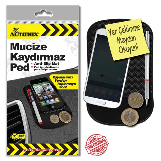 ALFOMBRILLA ANTIDESLIZANTE PARA MOVIL 8.5X14CM EXP.24UDS AUTOMIX