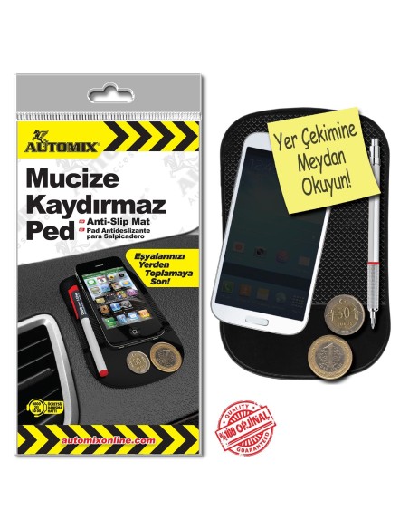 ALFOMBRILLA ANTIDESLIZANTE PARA MOVIL 8.5X14CM EXP.24UDS AUTOMIX