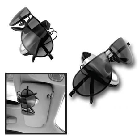 SOPORTE PORTAGAFAS CON CLIP PARA VISERA AUTOMIX 2