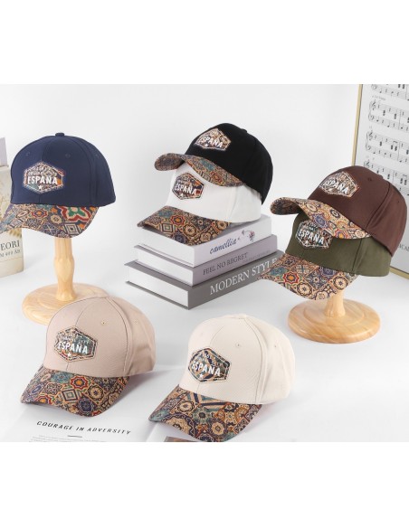 GORRA MODELO ESPAÑA VISERA DECORADA COLORES SURTIDOS