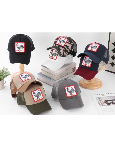 GORRA DE REJILLA MODELO "GALLO" COLORES SURTIDOS