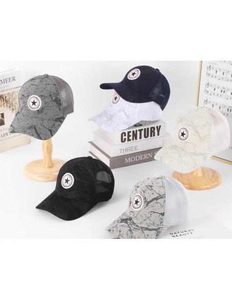 GORRA DE REJILLA MODELO "ESTRELLA" COLORES SURTIDOS