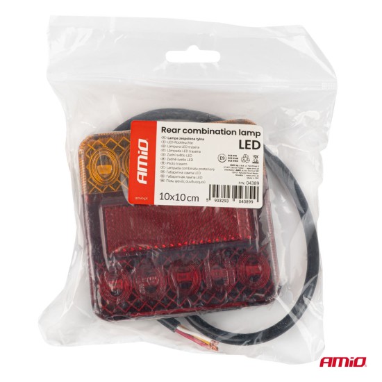PILOTO LED TRASERO REMOLQUE 5 POSICIONES 12V C/5