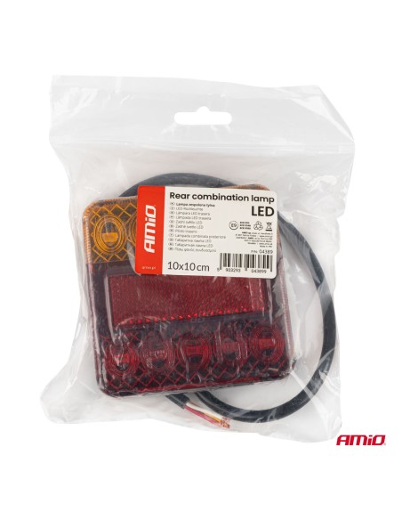 PILOTO LED TRASERO REMOLQUE 5 POSICIONES 12V C/5