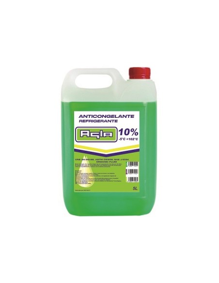 ANTICONGELANTE AGLA VERDE 10% ORG 5L CAJA/4UDS