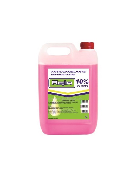 ANTICONGELANTE AGLA ROSA 10% ORG 5L CAJA/4UDS
