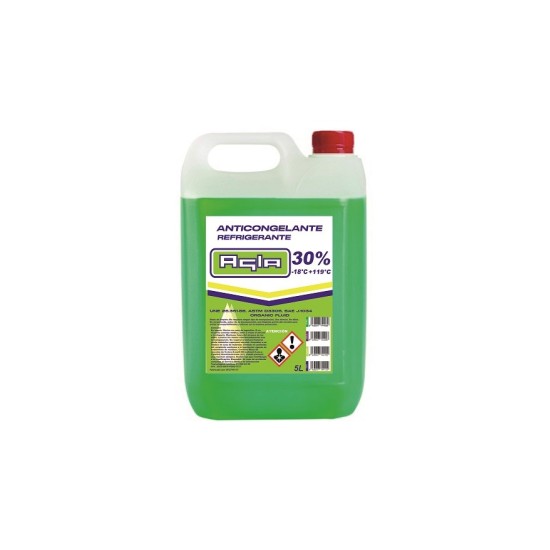 ANTICONGELANTE AGLA VERDE 30% ORG 5L CAJA/4UDS