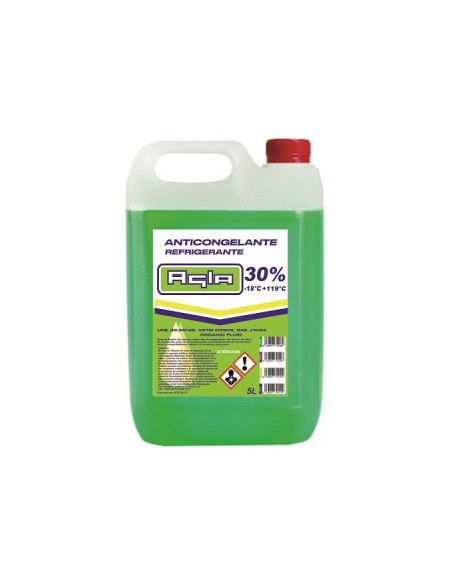 ANTICONGELANTE AGLA VERDE 30% ORG 5L CAJA/4UDS