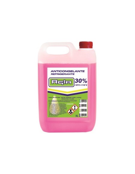 ANTICONGELANTE AGLA ROSA 30% ORG 5L CAJA/4UDS