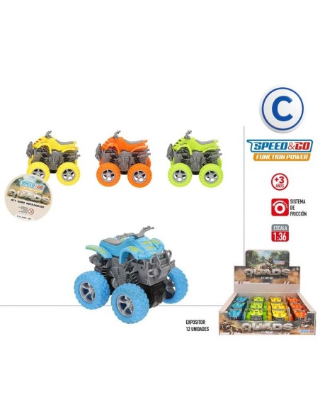 QUAD C/RETROCESO COLOR/SURTIDO 1:36  EXP.12UDS