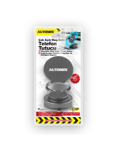 SOPORTE DE TELEFONO 360º MAGNETICO CON VENTOSA AUTOMIX