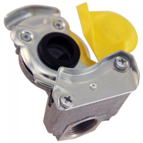 CABEZA ACOPLAMIENTO MANUAL AIRE AMARILLA 16 MM X 1,5 **