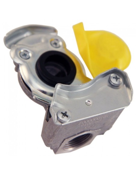 CABEZA ACOPLAMIENTO MANUAL AIRE AMARILLA 16 MM X 1,5 **