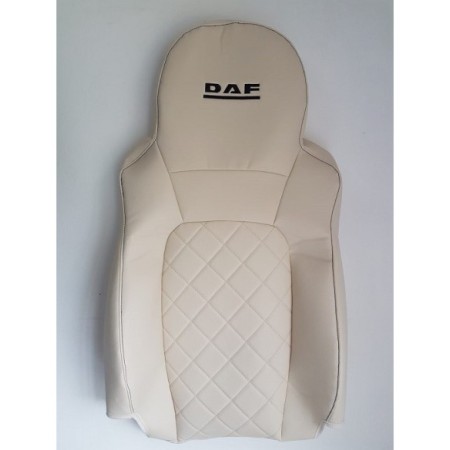FUNDA DE ASIENTO A MEDIDA POLIPIEL LOGO DAF 2UDS