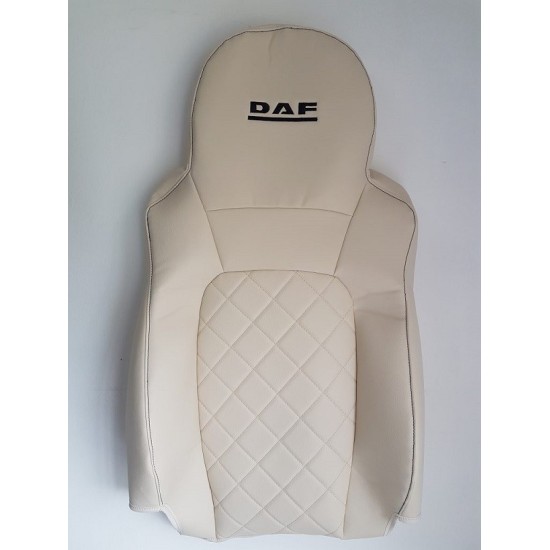 FUNDA DE ASIENTO A MEDIDA POLIPIEL LOGO DAF 2UDS