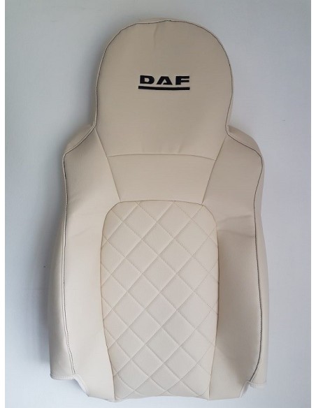 FUNDA DE ASIENTO A MEDIDA POLIPIEL LOGO DAF 2UDS