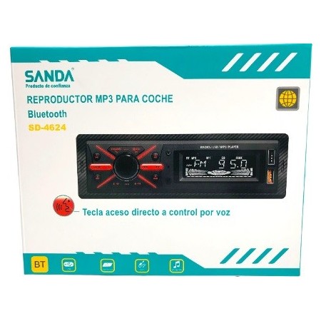 RADIO AUTO MP3/USB/BLUETOOTH SANDA SD-4624