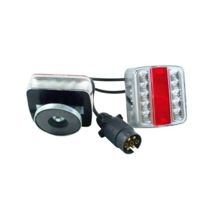 CONJUNTO LED DE PILOTOS TRASEROS IMANTADOS REMOLQUE 12V C/4