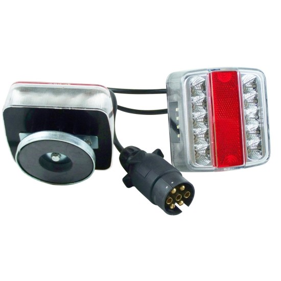 CONJUNTO LED DE PILOTOS TRASEROS IMANTADOS REMOLQUE 12V C/4
