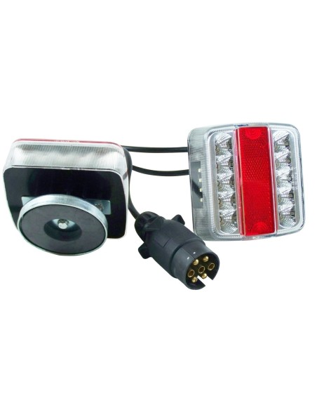 CONJUNTO LED DE PILOTOS TRASEROS IMANTADOS REMOLQUE 12V C/4