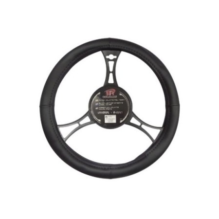 FUNDA DE VOLANTE FURGONETA PIEL NEGRO 42CM