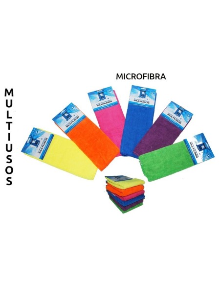 BAYETA MICROFIBRA MULTIUSOS 30 X 40CM  C/12