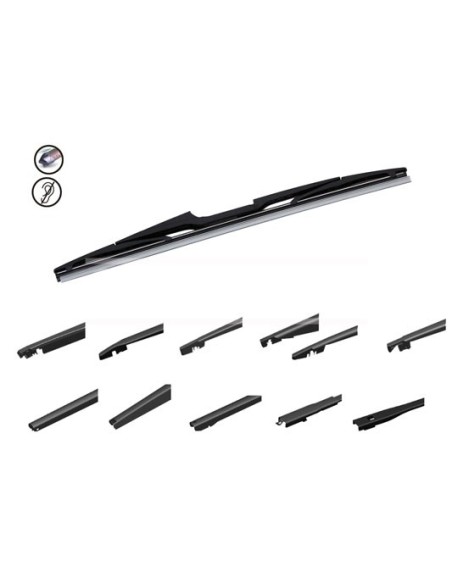 ESCOBILLA TRASERA 30CM 12" 1 UNIDAD