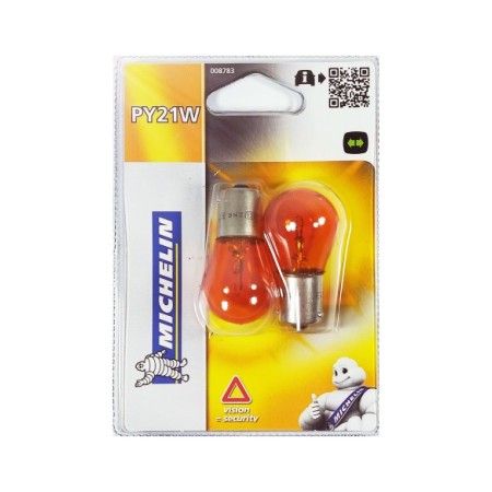 LAMPARA 12V 1 POLO AMBAR PY21W MICHELIN  EXPERT 2UDS